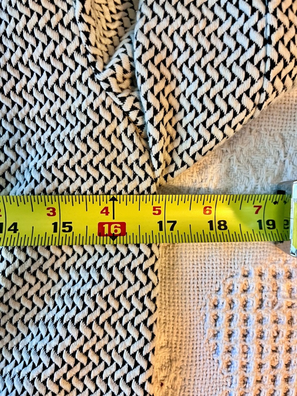 Talbots Black and White Knit-Textured Single-Button Blazer - Picture 6 of 8